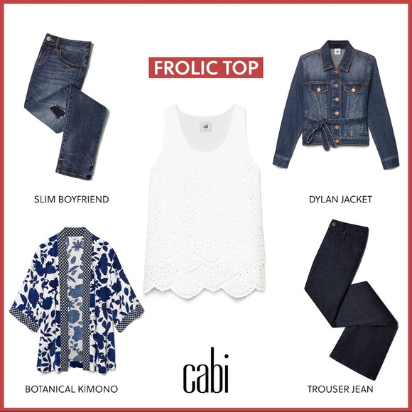 🔴 SOLD - CAbi Frolic Top - Size XL - Picture 2 of 11